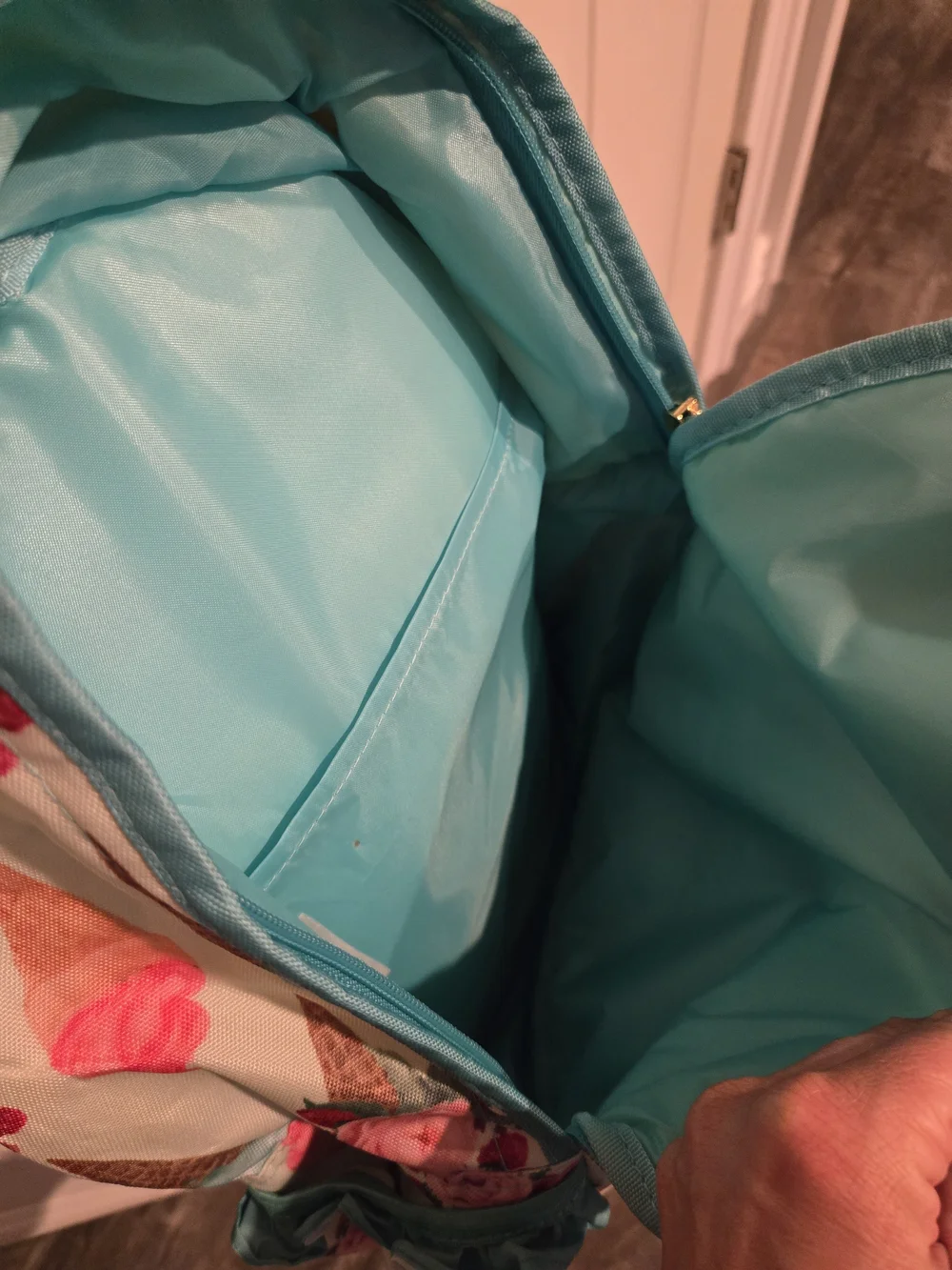 Posh Peanut Turquoise Ice Cream Ruffle Kids Backpack
